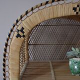 Vintage Emmanuelle rattan shelf