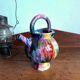Vase / Multicoloured Ceramic Jug - signed Dressinval - 1960s - Vallauris