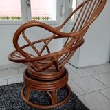 Rattan armchair
