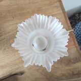 Lampe en verre rose