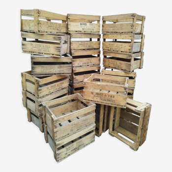 Old wood wine crates