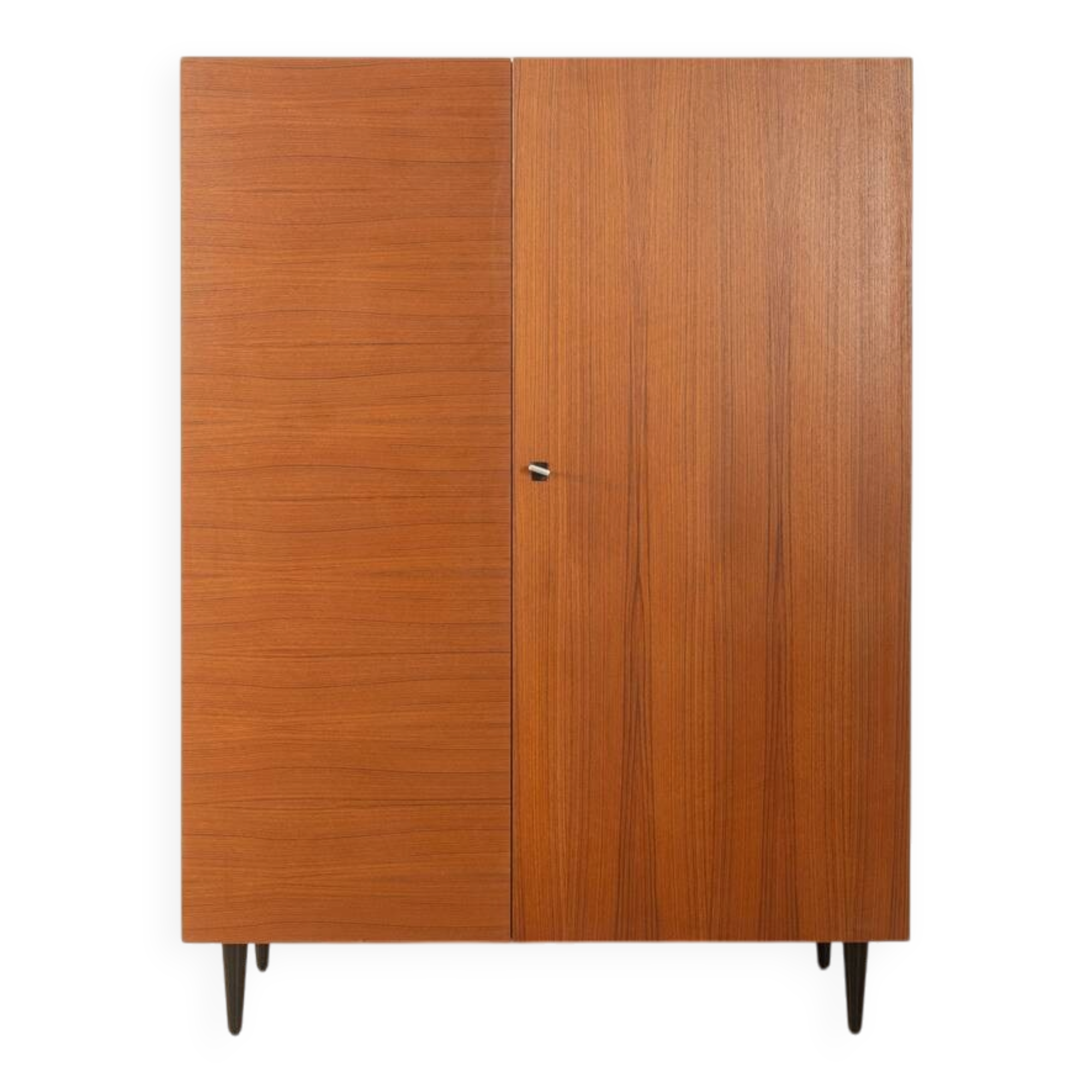 Elegant wardrobe from the 1960s in teak veneer