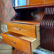 Mid-Century Modern Italian Sideboard with Bar Cabinet 1950s