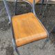 4 chaises d'école Vintage
