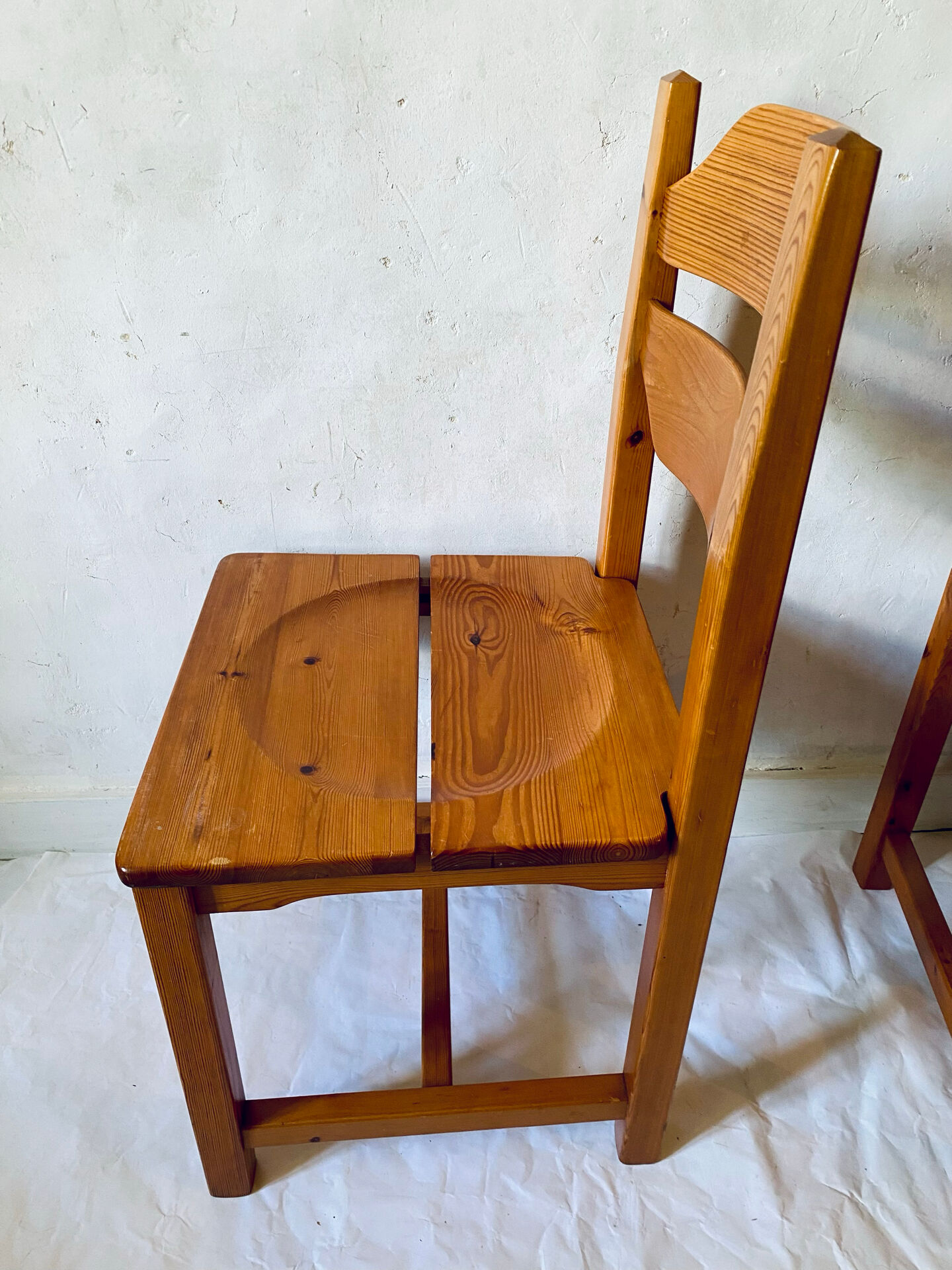 Brutalist chair pair