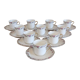 Majorelle Nancy for Haviland suite of 10 porcelain coffee cups