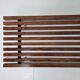 Banc en bois à lattes italien / table basse, 20e siècle