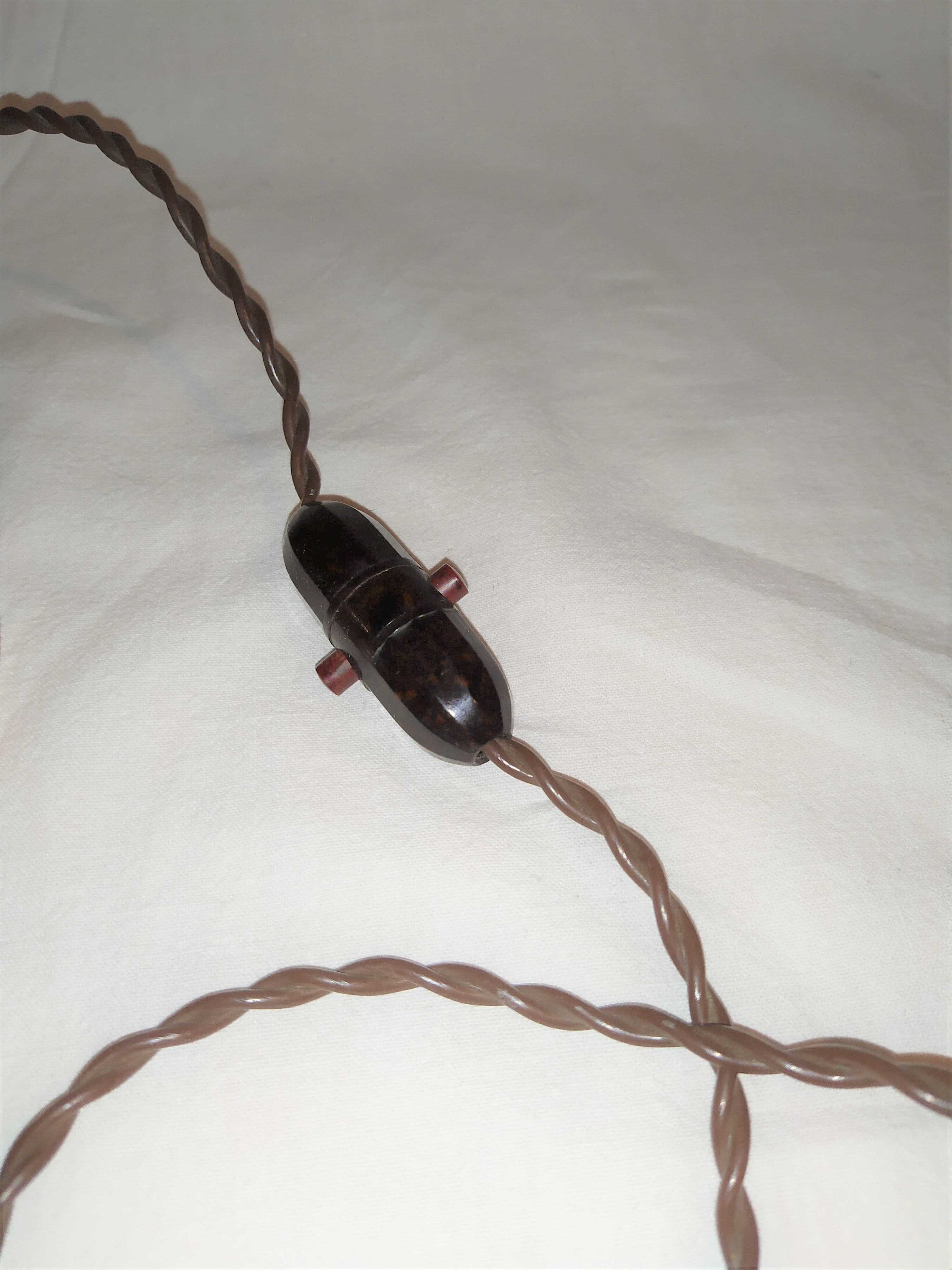 Red copper table lamp 1920/30's