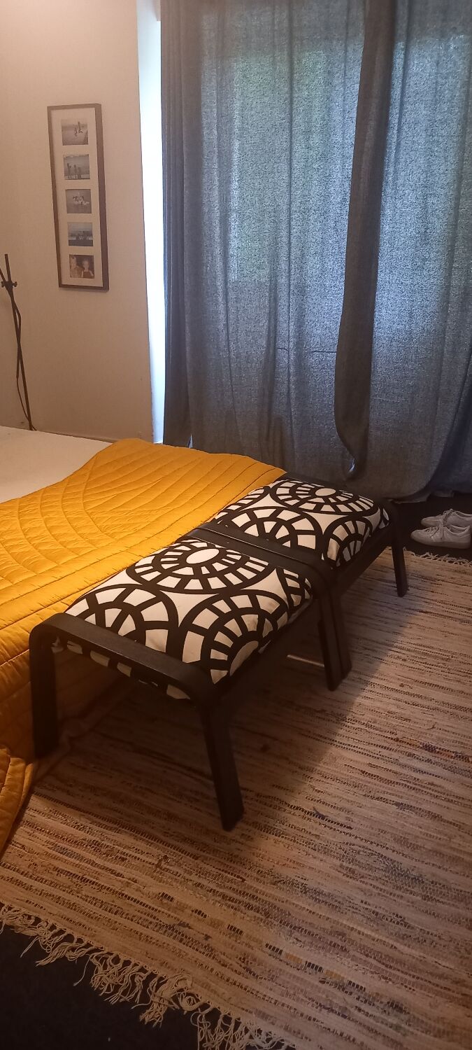 Pair of poufs