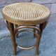 Viennese curved wooden piano stool 1950