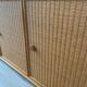 Enfilade en frêne et rotin