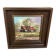 Small spring landscape painting in oil on isorel, signed.