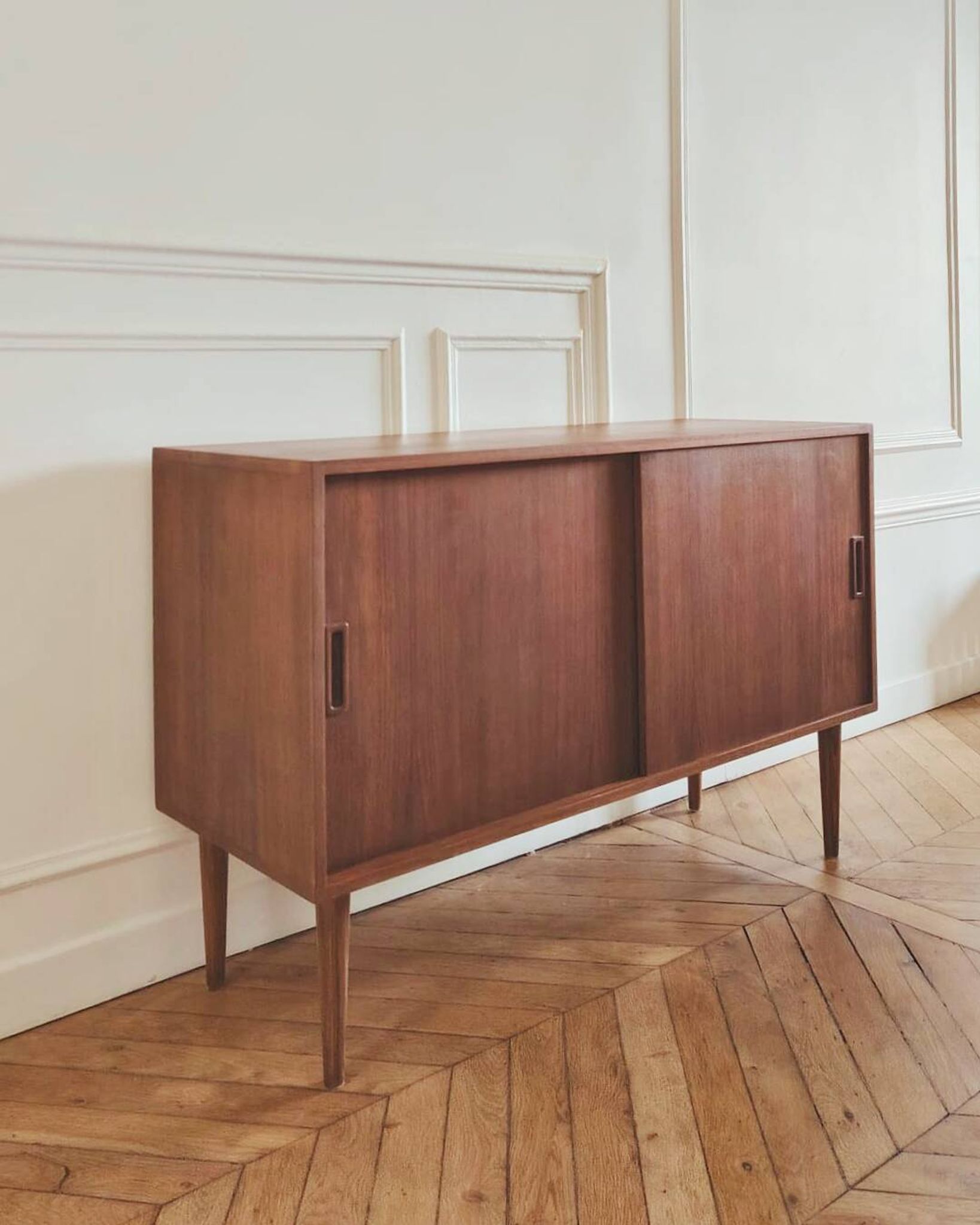 Buffet/ enfilade vintage rénové, style scandinave, années 60