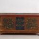 Antique wedding chest with polychrome floral motifs (circa 1860) #104