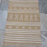 Tapis kilim descente de lit traditionnel fait main 97x64cm