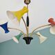 Articulated Diabolo chandelier, Italian design, 1950s-60s