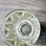 Vase en verre pressé – motif feuillage