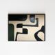 Abstract painting geometric shapes 100x81cm contemporary