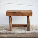 Vintage stool, wooden stool, antique stool, plant stand, small bench