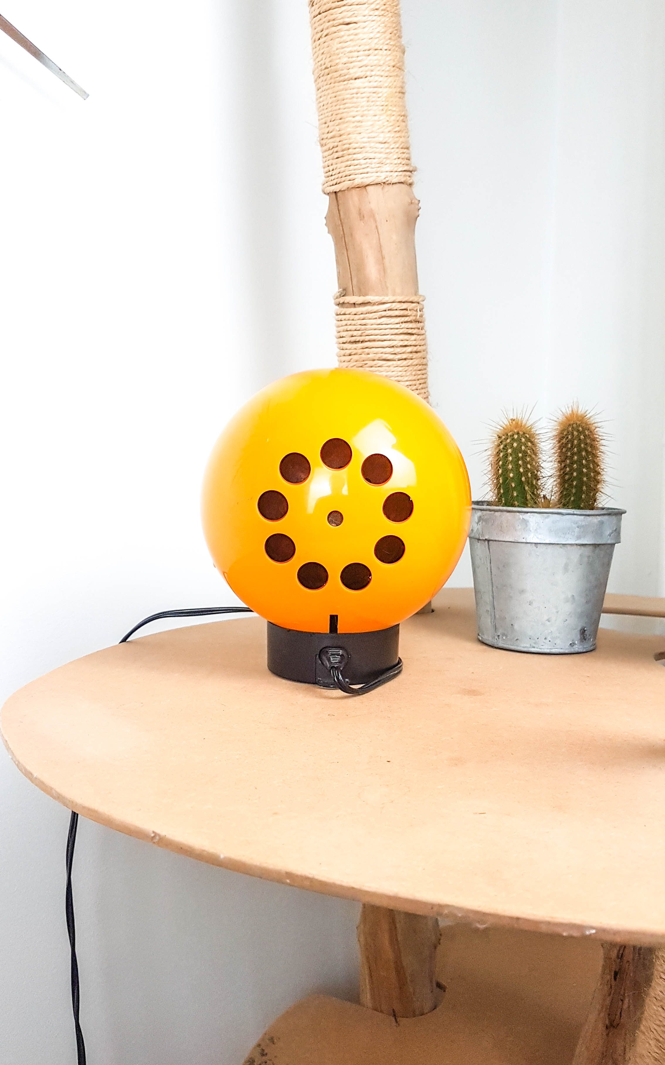 Fan ball calor orange 70s