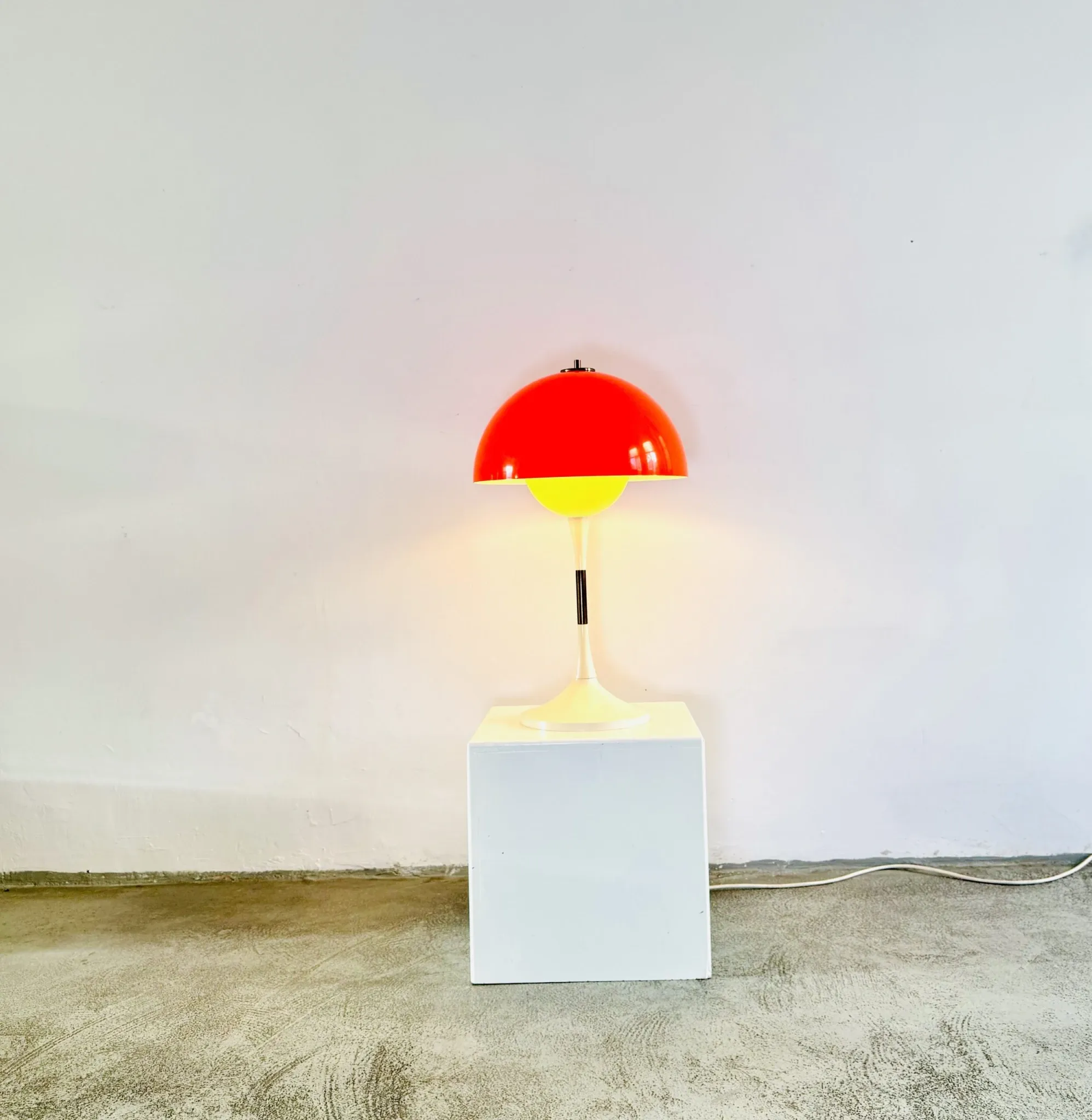 Mid-Century Trixel Table Lamp By Bent Karlby For Lyfa, Denmark 1970S