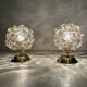 Pair of Limburg Bubble Glass Lamps