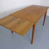 Extendable Teak Dining Table by Henning Kjærnulf for Velje Møbelfabrik, 1960s