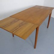 Extendable Teak Dining Table by Henning Kjærnulf for Velje Møbelfabrik, 1960s