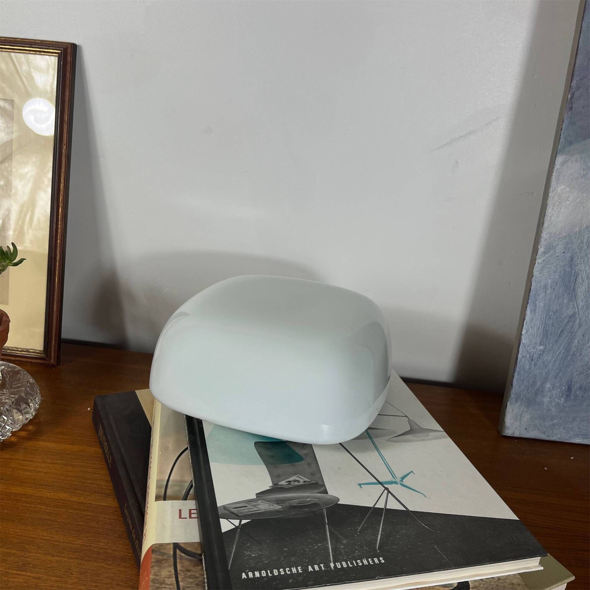 Ceiling light or square wall lamp 20 cm white opal glass
