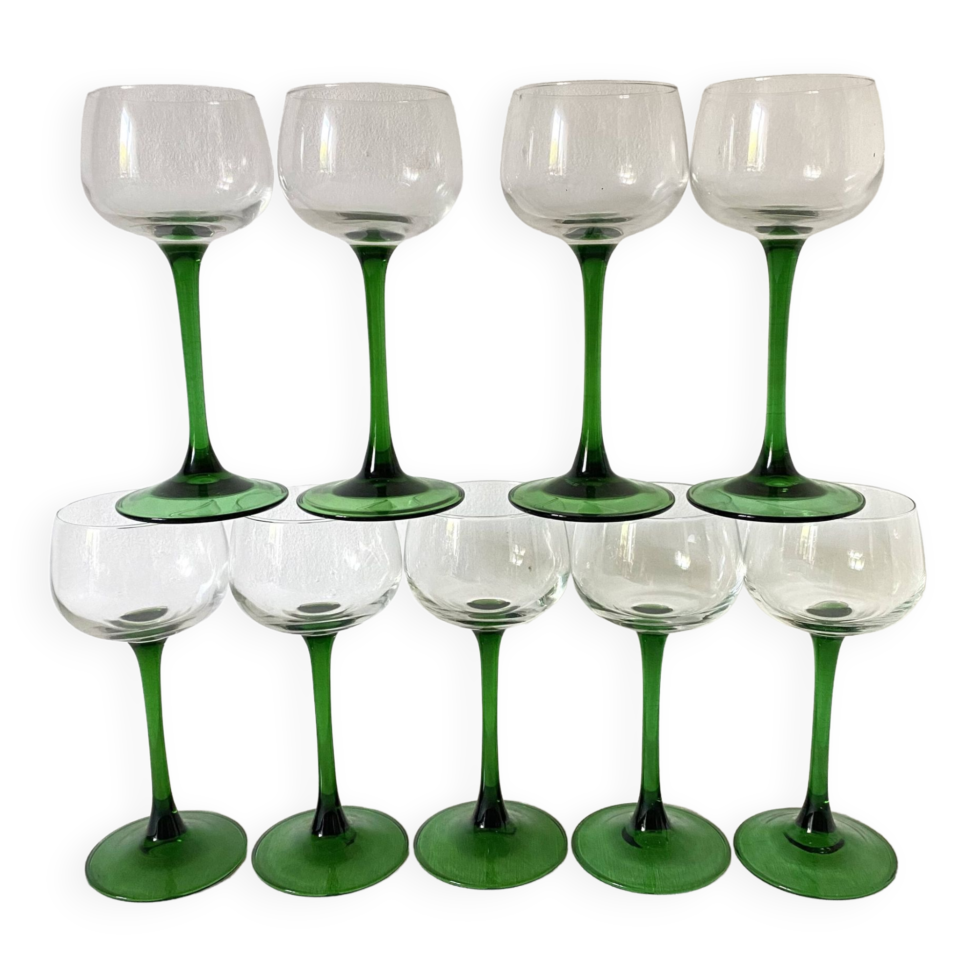 Verres a pieds vintage
