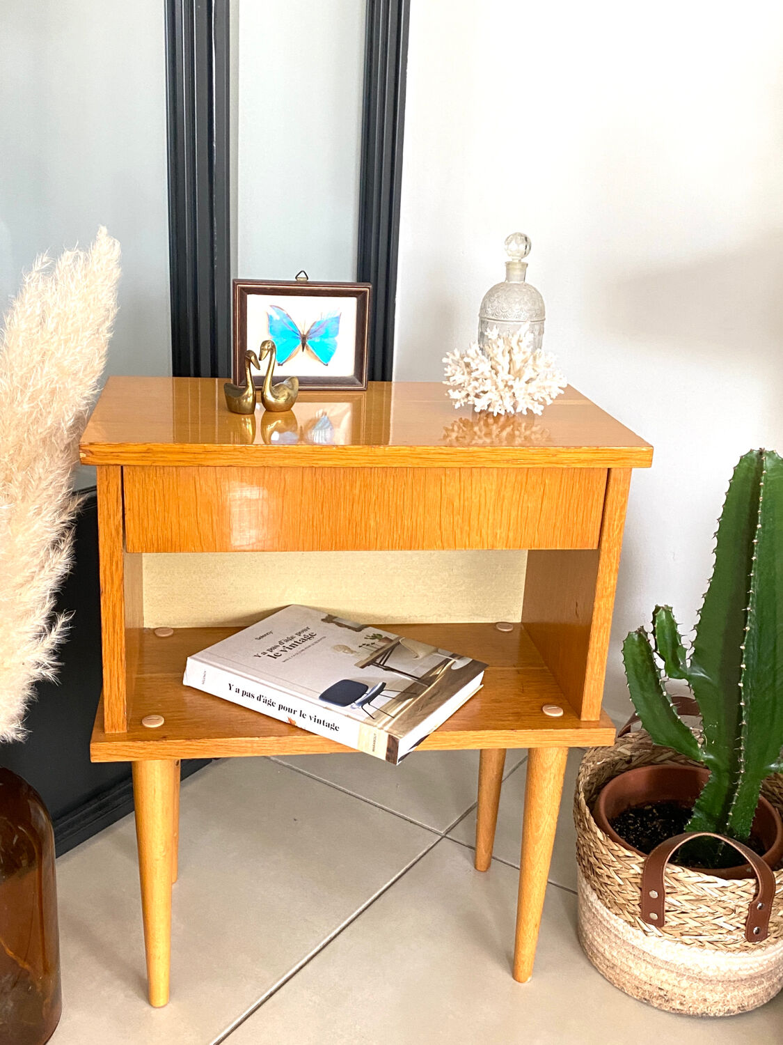 Table de chevet vintage