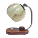 table lamp vintage art deco bauhaus, 30s, opaline marbled wood