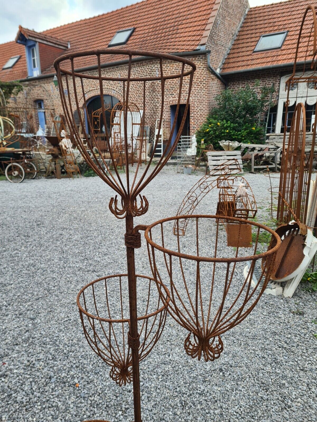 Wrought iron planter