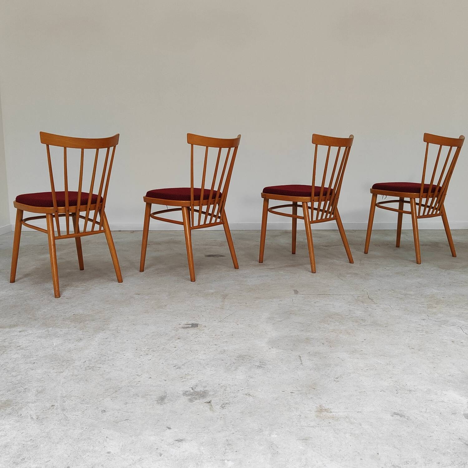 Set of 4 dining room chairs by Antonin Suman for Tatra Nabytok