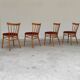 Lot de 4 chaises de salle a manger par Antonin Suman pour Tatra Nabytok