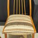 Six mid century dining table chairs