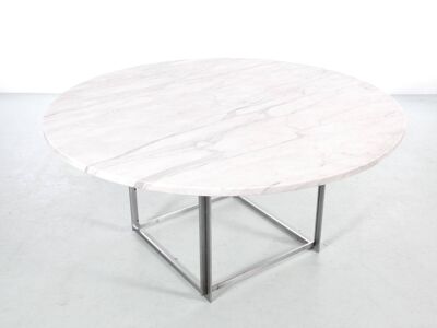 Table de repas scandinave PK-54 de Poul Kjaerholm pour E. Kold Christense