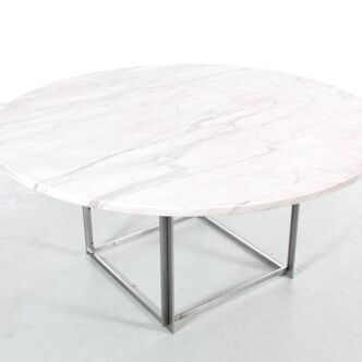 Table de repas scandinave PK-54 de Poul Kjaerholm pour E. Kold Christense
