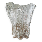Scandinavian handkerchief vase by Severin Brørby hadeland Furu in glass 1970