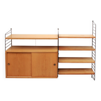 1960s String wall unit in ash, NIsse Strinning