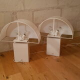 Paire de lampes Olympe Guzzini années 70