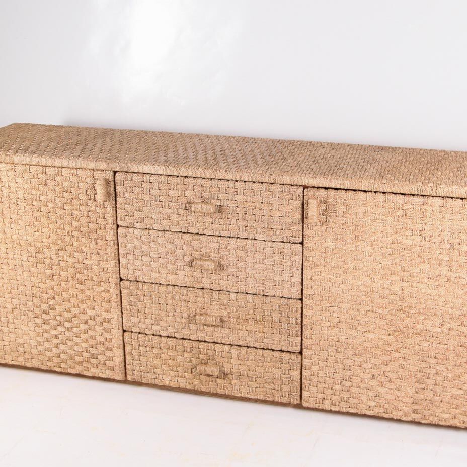 Braided rush sideboard