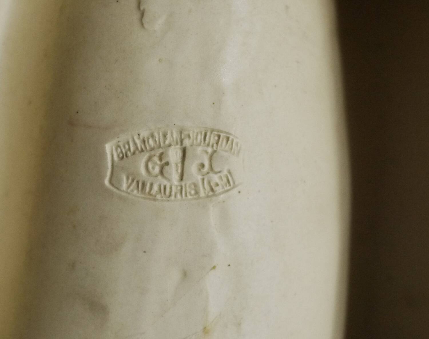 Faux Wood Platter by Grandjean Jourdan Vallauris