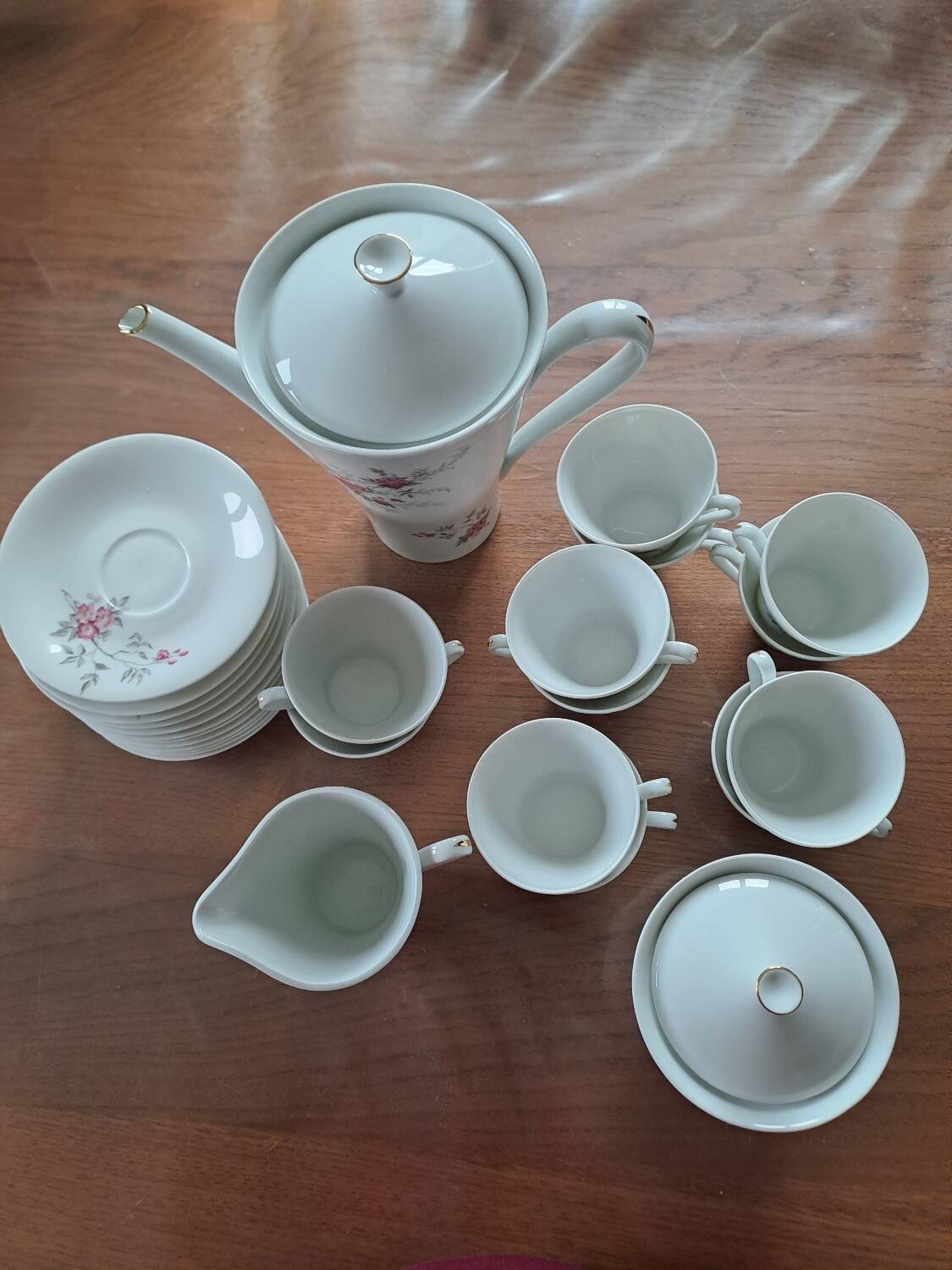 French porcelain coffee service