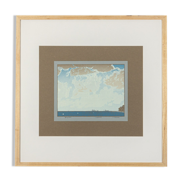 Geltringer Bucht, Serigraph in Colors on Paper, 67 x 67 cm