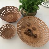 Suite of vintage baskets