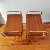 Pair of vintage modernist bedside tables