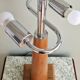 Large nautical lamp in wood and brass from the 80s