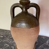 Persimmon glazed terracotta oil jar
