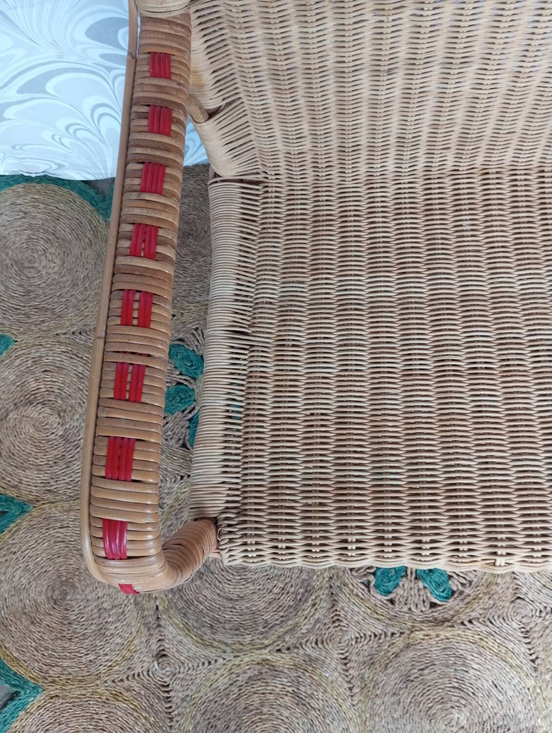 1960s rattan armchair